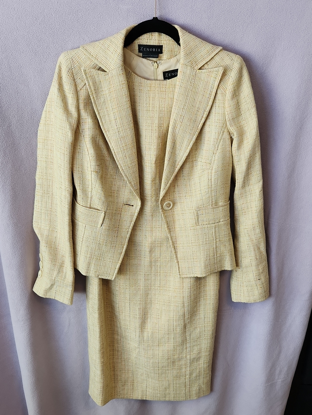 Zenobia Tweed Two-Piece Blazer and Dress Set